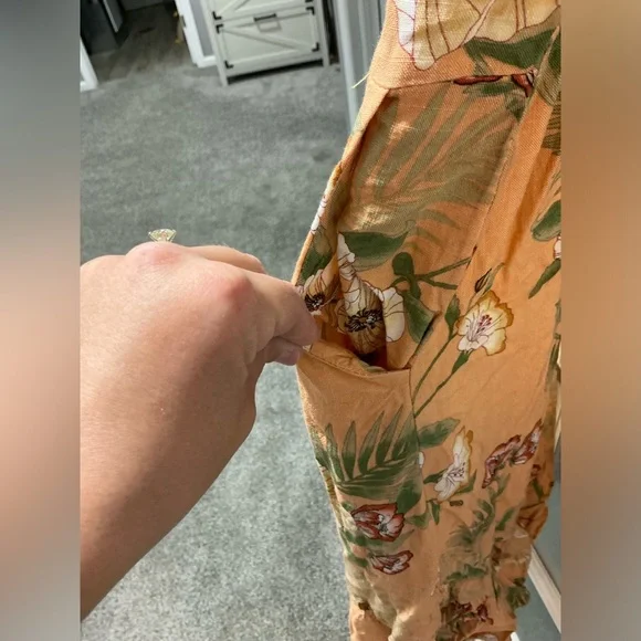 Monteau Floral Print Button Down Dress - Picture 7 of 14